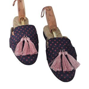 Birdies Women Slip-On Loafer Pink Tassels 9 Quiet Luxury Old Money Capsule
